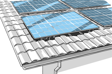 Dommages à la sous-structure du système solaire et au toit en raison de la pression de la neige due à une mauvaise installation