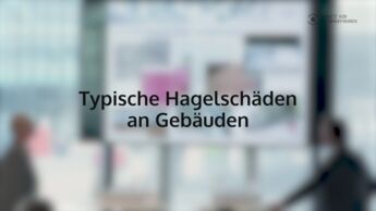 Vidéo : Markus Imhof parle des dommages typiques causés par la grêle aux bâtiments lors du salon Swissbau 2018.